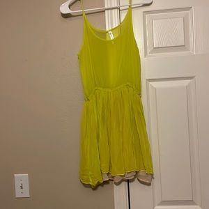 Gypsy Junkies neon green yellow dress